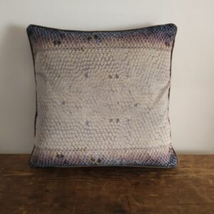 Atlantic Salmon Velvet Cushion - one of a kind