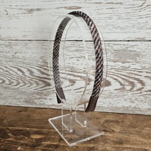 Brand New Slimline Brown Tweed Headband