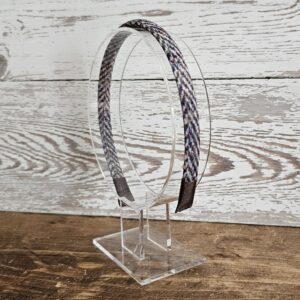 Brand New Slimline Tweed Headband in Hen