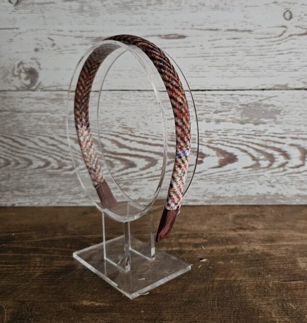Velvet Amber Tweed Slim Headband