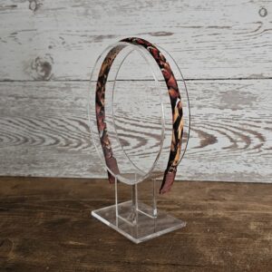 Cock Pheasant Headband (slim amber)