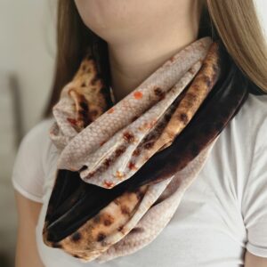 Brown Trout Velvet Infinity Scarf