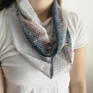 Atlantic Salmon Velvet Infinity Scarf