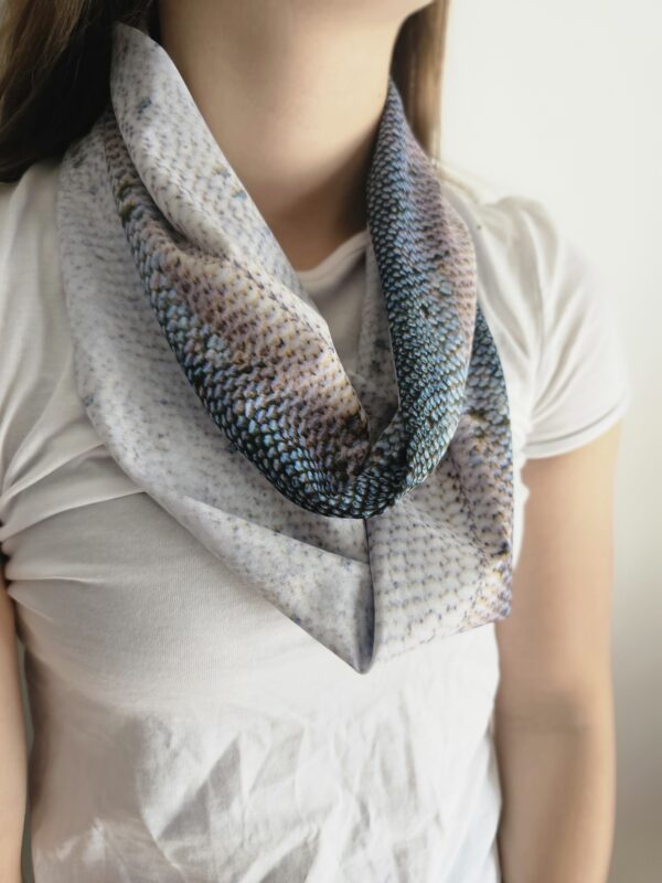 Atlantic Salmon Velvet Infinity Scarf