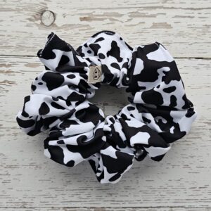 Foxy Pheasant Scrunchie - Cow Print