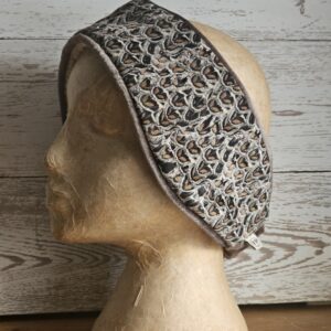 Luxury Velvet Hen Pheasant Headband (Mink  Trim) 56-58cm  LAST ONE