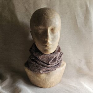 SAMPLE - ONE OF A KIND - Ginger Herringbone Tweed - Neck Tube