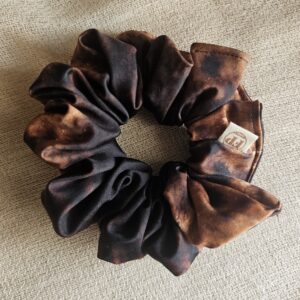 Foxy Pheasant Scrunchie - Dark Brown Trout