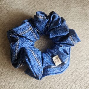 Foxy Pheasant Scrunchie - Bluebell Tweed