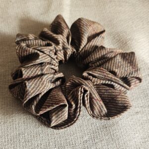 Foxy Pheasant Scrunchie - Game Tweed