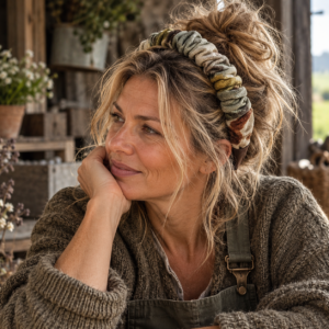 Vintage Woodland – Slim Scrunchie Headband